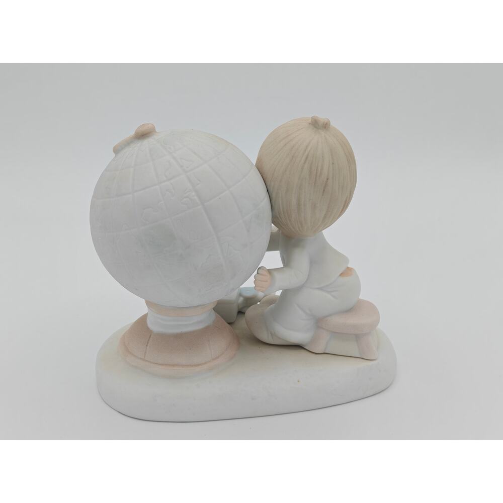 Precious Moments Jesus Is The Answer Figurine Enesco 1978 Jonathan David E-1381 - Picture 3 of 5